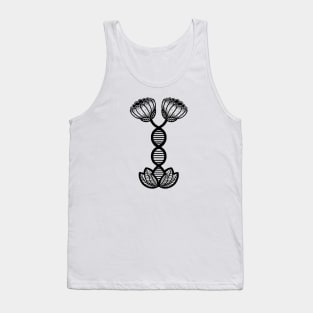 DNA Strand Flower Tank Top